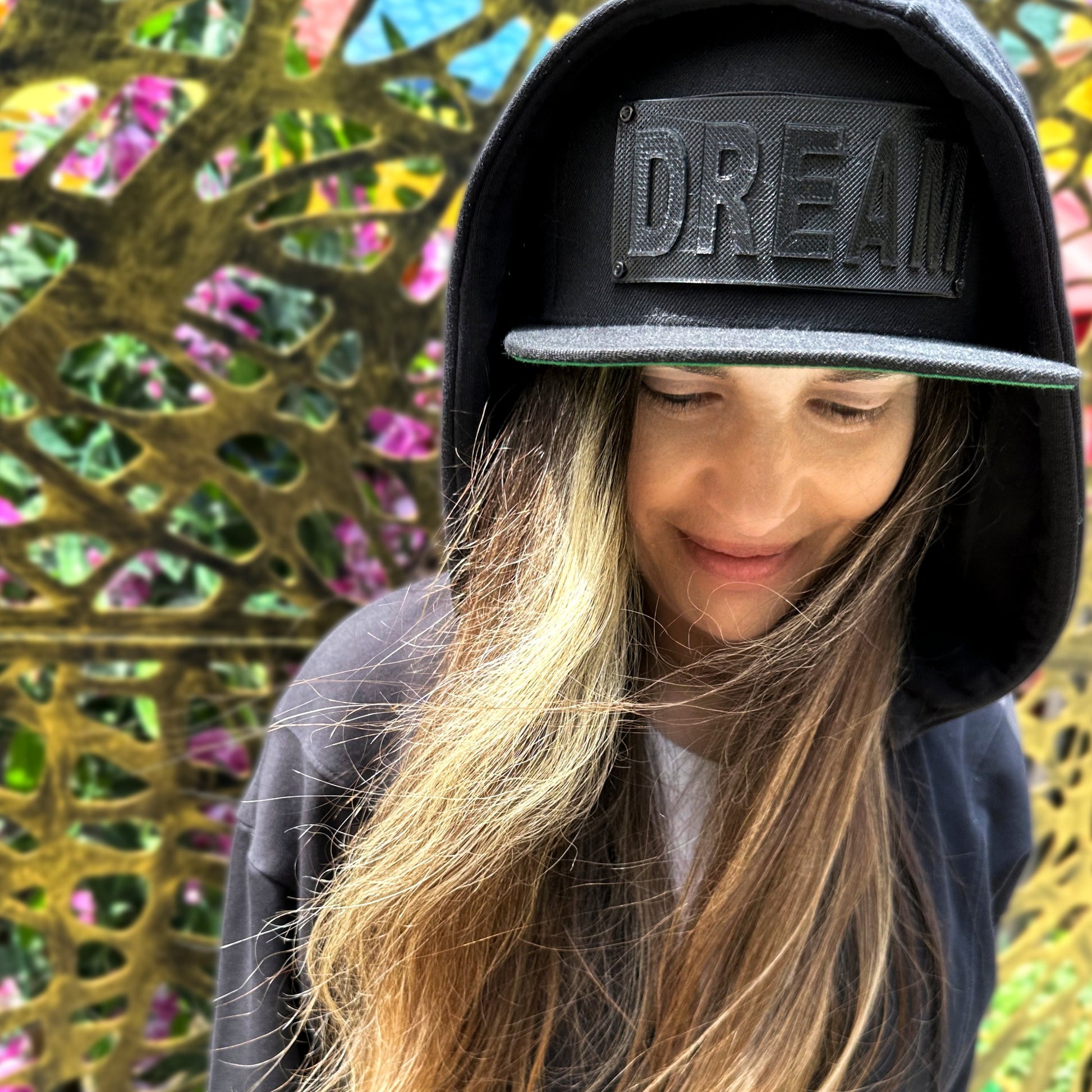 3D Printed DREAM snapback by 3DMetaDress